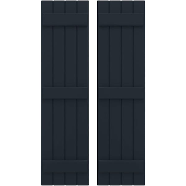 Ekena Millwork Americraft 4-Board, 3 Batten Exterior Real Wood Joined Board-n-Batten Shutters, ARW401BB414X61OBH, PR ARW401BB414X61OBH - main